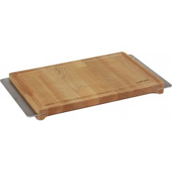 Доска для подачи 20*30 см. с бороздкой, с ручками нерж., бук LAVA /1/**