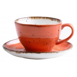 81223230 Кофейная пара 165 мл Серия "Orangе Sky" "Цветной фарфор" P.L. Proff Cuisine  