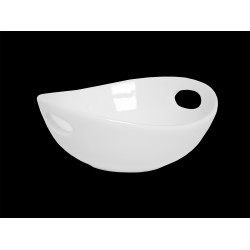TU0844 Емкость для закусок с ручками 90 мм Royal White /12/144/ TUDOR ENGLAND