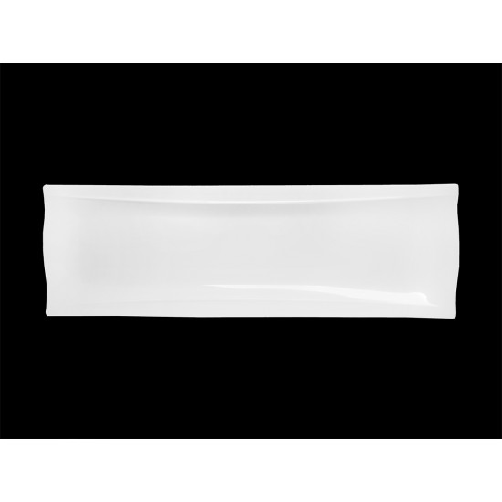 TU1895 Блюдо прямоугольное узкое 470х160 мм Royal White /3/12/ TUDOR ENGLAND