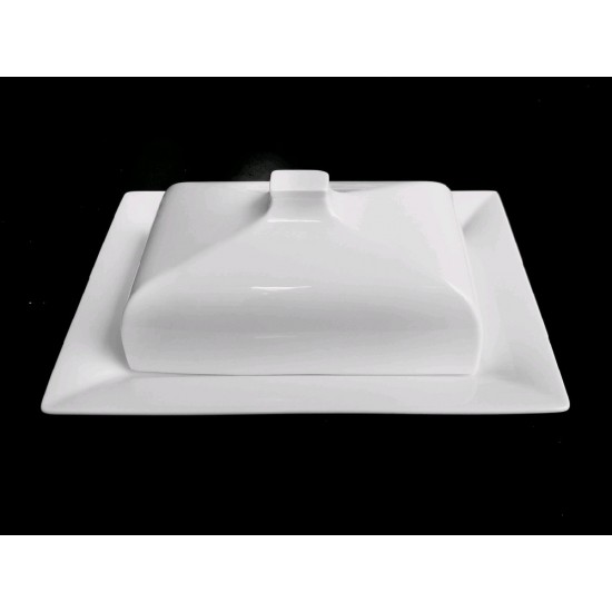 TU2232 Масленка с крышкой 210х150 мм Royal White /1/16/ TUDOR ENGLAND