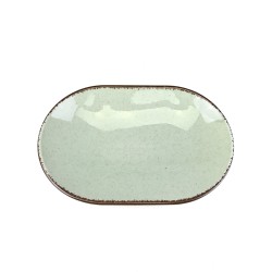Блюдо овальное 24см, мятный, Pearl, Kutahya