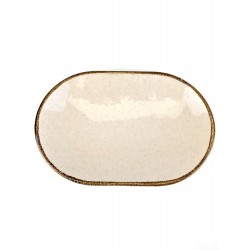 Блюдо овальное 28см, бежевый, Pearl, Kutahya