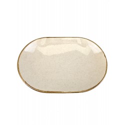 Блюдо овальное 32см, бежевый, Pearl, Kutahya