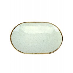 Блюдо овальное 32см, мятный, Pearl, Kutahya