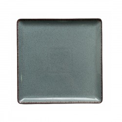 Тарелка квадратная 25*25см, синий, Pearl, Kutahya