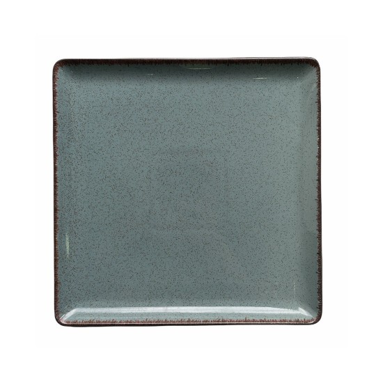Тарелка квадратная 25*25см, синий, Pearl, Kutahya