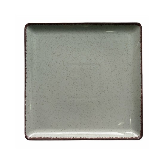 Тарелка квадратная 25*25см, мятный, Pearl, Kutahya