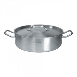 91000002 Кастрюля низкая с крышкой 5 л (18/8) Серия "Gourmet Line - нержавеющая сталь 18/8" P.L. Proff Cuisine (Китай)