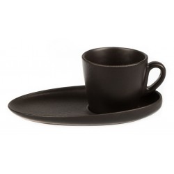 81223143  Чашка с блюдцем 100мл "Espresso" "BLACK STAR"  P.L. - ProffCuisine