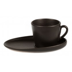 81223144  Чашка с блюдцем 200мл "Cappuccino" "BLACK STAR"  P.L. - ProffCuisine